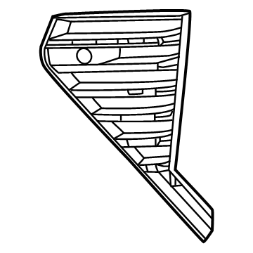 GM 84301088 Outer Grille, Front Passenger Side 84301088 GM Outer Grille, Front Passenger Side Illustration 1 of 1