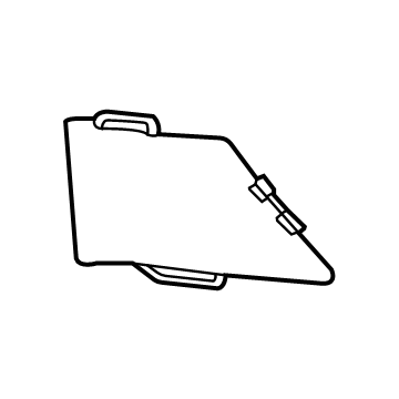 GM 84331994 Side Cover, Black, Driver Side 84331994 GM Side Cover, Black, Driver Side Illustration 1 of 1