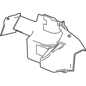 GM 22818070 Trunk Side Trim, Rear Passenger Side 22818070 GM Trunk Side Trim, Rear Passenger Side Illustration 1 of 1