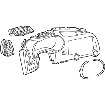 Chevy 84389614 Cluster Trim