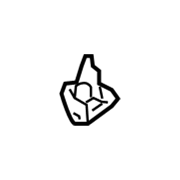 24451519 GM Sunvisor Holder Illustration 1 of 1