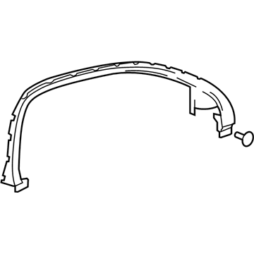 GM 20991483 Upper Trim, Front Passenger Side 20991483 GM Upper Trim, Front Passenger Side Illustration 1 of 1