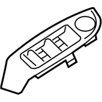GM 22823865 Switch Bezel, Passenger Side, Wood 22823865 GM Switch Bezel, Passenger Side, Wood Illustration 1 of 1