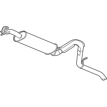 Chevy 15175774 Muffler With Tail Pipe