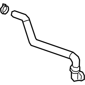 GM 84129287 Outlet Hose 84129287 GM Outlet Hose Illustration 1 of 1