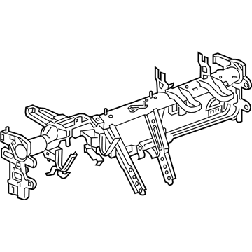 GM 84392664 Reinforcement Beam 84392664 GM Reinforcement Beam Illustration 1 of 1