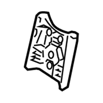 22962703 GM Tensioner Cover, Black Illustration 1 of 1