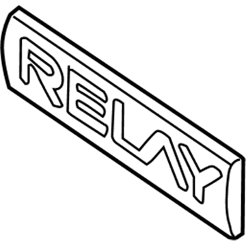 Saturn 15102876 Nameplate