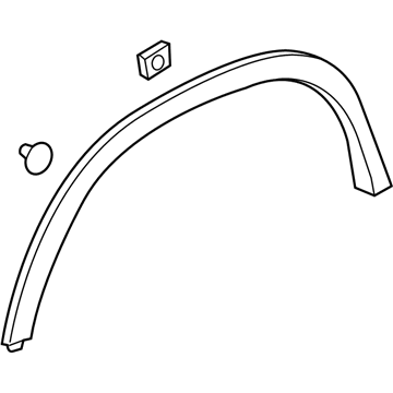 GM 95275450 Wheel Opening Molding 95275450 GM Wheel Opening Molding Illustration 1 of 1