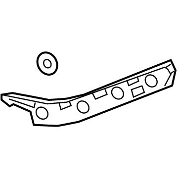 GM 84603114 Side Retainer, Rear Passenger Side 84603114 GM Side Retainer, Rear Passenger Side Illustration 1 of 1