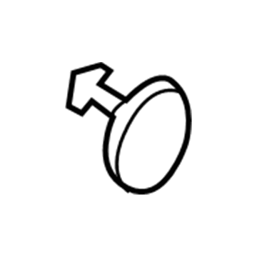 GM 23435028 Tow Eye Cap 23435028 GM Tow Eye Cap Illustration 1 of 1