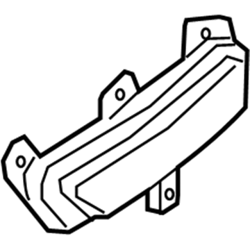 22855658 GM Reflector, Rear Passenger Side Illustration 1 of 1