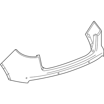 23353593 GM Bumper Cover, Rear Upper Illustration 1 of 1
