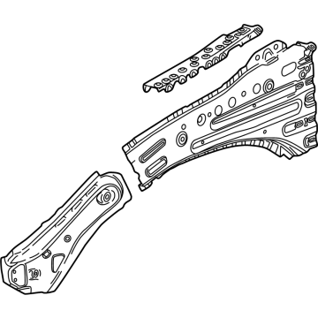 Chevy 86508366 Lower Rail Assembly
