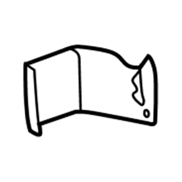 15844455 GM Outer Cover, Black, Driver Side Illustration 1 of 1