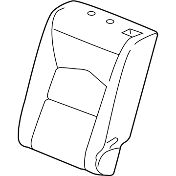 84941723 GM Seat Back Cover, Black, Rear Driver Side Illustration 1 of 1