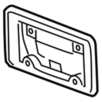 Pontiac 10435398 License Bracket