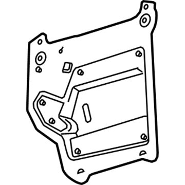 20869127 GM Water Deflector, Inner Passenger Side Illustration 1 of 1