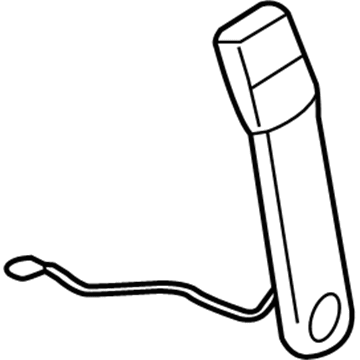 GM 89026018 Buckle, Gray 89026018 GM Buckle, Gray Illustration 1 of 1