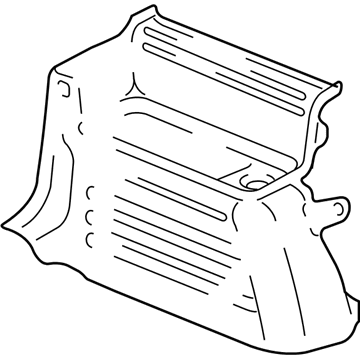15832121 GM Quarter Trim Panel, Driver Side Illustration 1 of 1