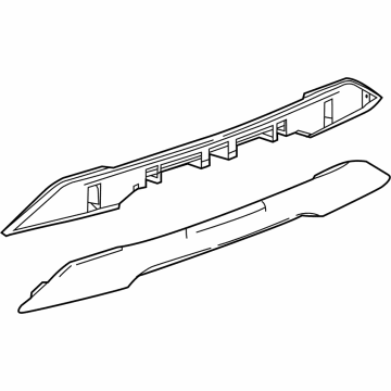 GM 84378412 Applique Panel, Black Chrome, Rear 84378412 GM Applique Panel, Black Chrome, Rear Illustration 1 of 1