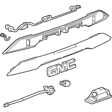 84431661 GM Applique, Rear Center Illustration 1 of 1