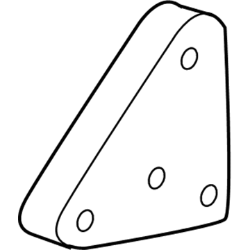 15736393 GM Mirror Filler, Front Illustration 1 of 1