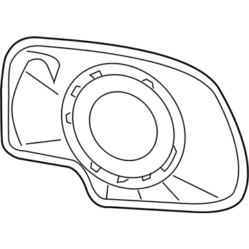 GM 88944391 Mirror Glass 88944391 GM Mirror Glass Illustration 1 of 1