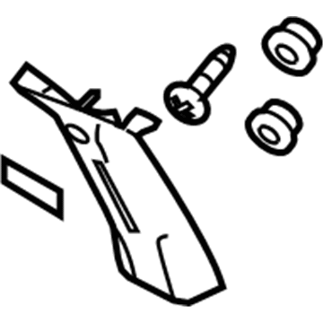 10394846 GM Upper Center Pillar Trim, Inner Driver Side Illustration 1 of 1