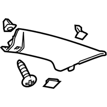 10394812 GM Windshield Pillar Trim, Passenger Side Illustration 1 of 1