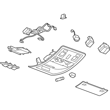 GM 22780471 Roof Console 22780471 GM Roof Console Illustration 1 of 1
