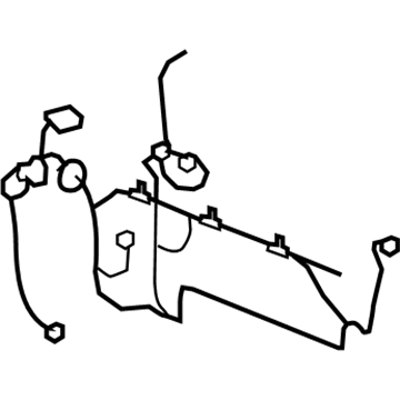 25904939 GM Wire Harness, Front Passenger Side Illustration 1 of 1