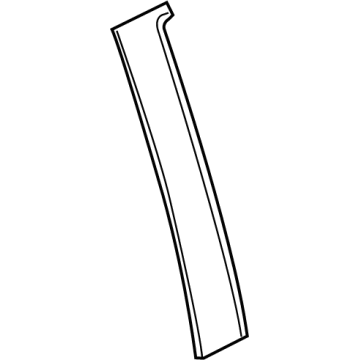 86535622 GM Black Out Tape, Driver Side Illustration 1 of 1
