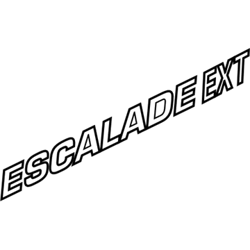 15162149 GM Nameplate, Front Illustration 1 of 1