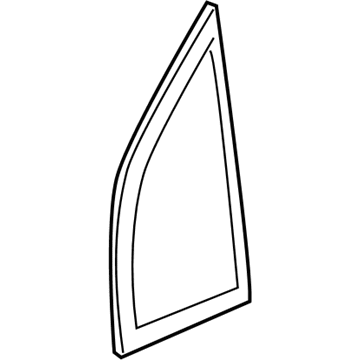 20832954 GM Mirror Assembly Gasket, Rear Driver Side Illustration 1 of 1