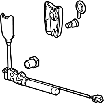 GM 19256045 Tensioner, Black, Passenger Side 19256045 GM Tensioner, Black, Passenger Side Illustration 1 of 1