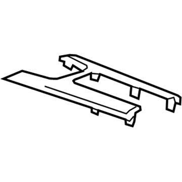 GM 22877261 Upper Trim, Front 22877261 GM Upper Trim, Front Illustration 1 of 1