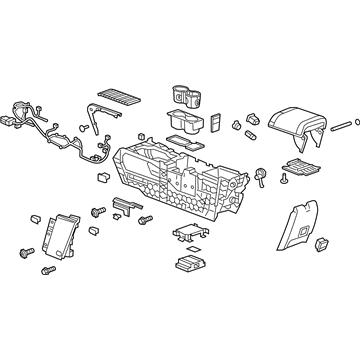 22941120 GM Center Console, Front Illustration 1 of 1