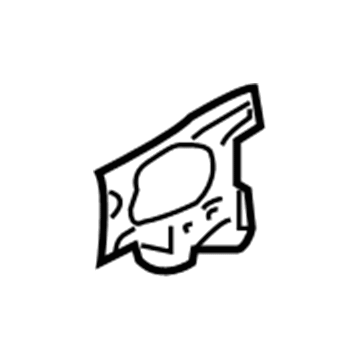 GM 15256313 Side Reinforcement, Passenger Side 15256313 GM Side Reinforcement, Passenger Side Illustration 1 of 1