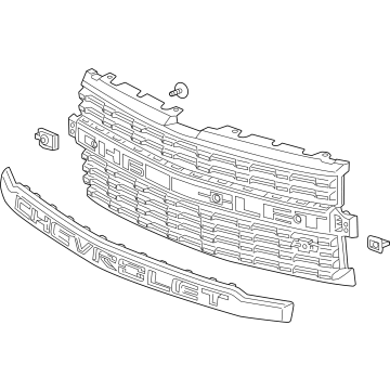 Chevy Silverado 1500 LTD Grille - 84401129