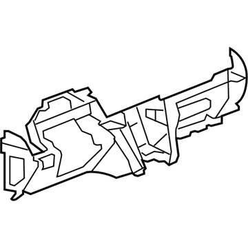 GM 22812883 Instrument Panel, Titanium, Lower 22812883 GM Instrument Panel, Titanium, Lower Illustration 1 of 1