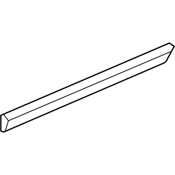 15234580 GM Body Side Molding, Black, Rear Driver Side Illustration 1 of 1