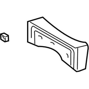 GM 88969810 License Bracket 88969810 GM License Bracket Illustration 1 of 1