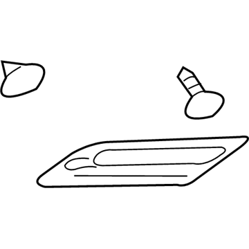 20849248 GM Grille, Front Passenger Side Illustration 1 of 1