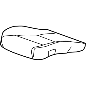 GM 23189334 Cushion Cover, Titanium, Front 23189334 GM Cushion Cover, Titanium, Front Illustration 1 of 1