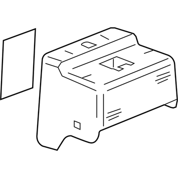 GM 25925590 Upper Cover, Gray 25925590 GM Upper Cover, Gray Illustration 1 of 1