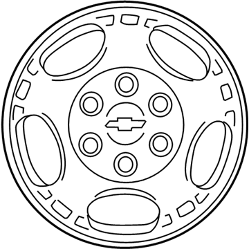 Chevy 12368954 Wheel, Alloy