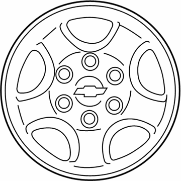 Chevy 9592552 Wheel, Steel