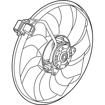 Chevy Trax A/C Condenser Fan - 95391502