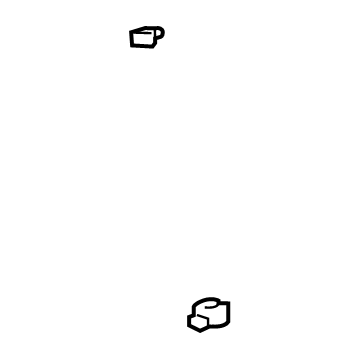 GM 13312826 Pressure Hose Clip 13312826 GM Pressure Hose Clip Illustration 1 of 1